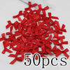 (50 Pcs) 4*4cm Colourful Ribbon Bows Small Size Polyester Satin Ribbon Bow Flower DIY Craft Decoration