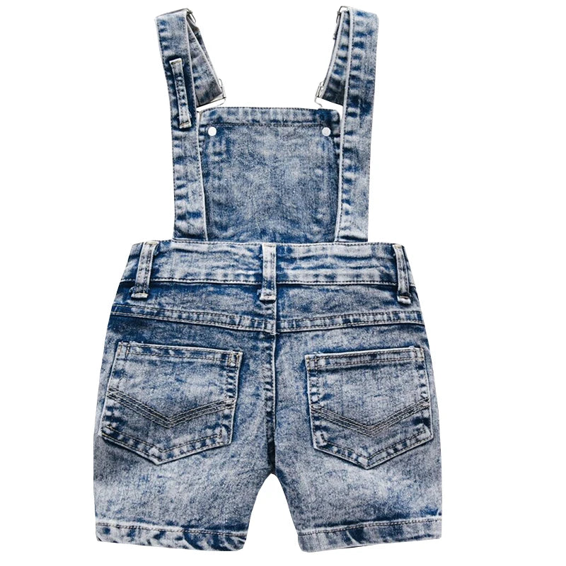 2024 Baby Boy Girl Overalls INS Toddler Denim Jumpsuit Clothes Unisex Infant Summer All-match Casual Pants 1 2 3 Y Kid Daily Set
