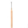 1pcs Wooden Crochet Dreadlocks Braid Needle Feather Wig Hook Needles Threader Knitting Hair Crochet Needles Hair Extension Tools