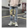 Irregular Ripped Hole Jeans Denim Pant Woman Man Straight Patchwork Baggy boyfriend y2k Punk Kpop Harajuku Streetwear Hip Hop
