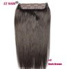 ZZHAIR 100% Brazilian Human Remy Hair Extensions 16"-26" 1Pcs Set 100g-200g One Piece 5 Clips In Natural Straight