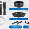 Induktions-Kochgeschirr-Set, 10-teilig, Antihaft-Topf- und Pfannen-Set mit abnehmbaren Griffen, für alle Herdarten, stapelbares Design, spülmaschinenfest/