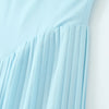 Pure sexy French high-end tube top one-shoulder dress female long seaside holiday pleated skirt