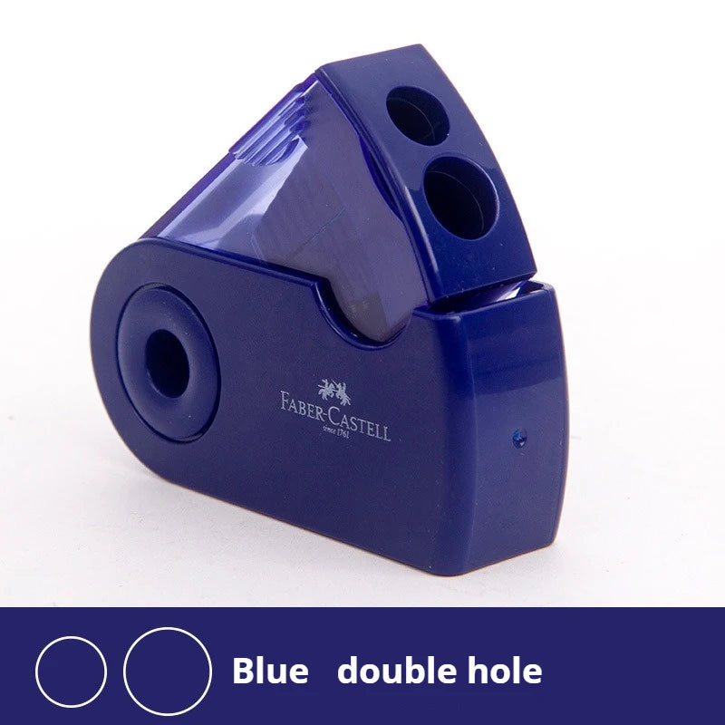 1Pc Double Hole Pencil Sharpener Transparent Pen Knife Kid Student Cutting Manual Pencil Sharpener Stationery School Supplies