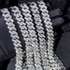 Caraquet Punk Hip Hop Cuban Link Chain Choker Necklace Iced Out Rapper Crystal Necklace Fashion Bling Rhinestone Jewelry Gift