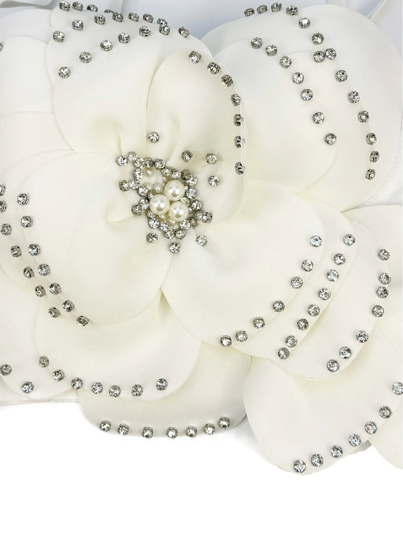 Sexy pink white flower corset crop top women clothing summer body cropped beading bra club party tops woman 2026 halter tank top