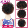 Synthetic Afro Puff Drawstring Ponytail Hair Bun 10 Inch Short Afro Kinkys Curly Afro Bun Extension Hairpieces Large Size