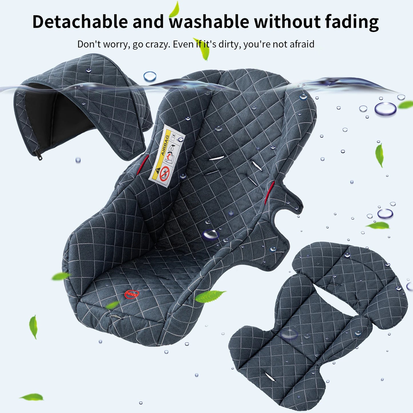 Kinderwagen 3 in 1 Kinderwagen für Babys, leichte Buggys, Babykutsche, ISOFIX BASIS, Baby Reisekinderwagen, Neugeborenenkinderwagen