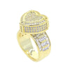 Full Micro Paved CZ Hollow Heart Ring High Quality Iced Out Bling Cubic Zirconia For Women Girlfriend Valentines Finger Jewelry