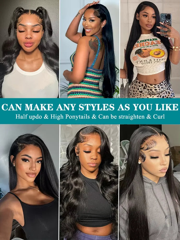 30 40 Inch 13x6 Bone Straight HD Lace Front Wigs 100% Vietnamese Human Hair Wigs 13x4 Lace Frontal Wig For Women Glueless Wigs