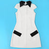 Ladies Streetwear Sleeveless Bodycon Dress 2024 Summer Autumn Women Mini Dresses Women Sweatshirts White Black Dress Clothing