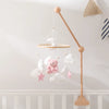 Baby-Kinderbett-Mobile-Rassel-Spielzeug 0-12 Monate Säugling Weicher Filz Teddy Samt Rosa Bär Bettglocke Hängendes Spielzeug Halterung Babybett Mädchen Spielzeug