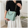 Ladies Fashion Large Capacity Chain Bag Retro Square Tote Bag Diamond Texture Shoulder Crossbody Daily Hundred Underarm Handbag