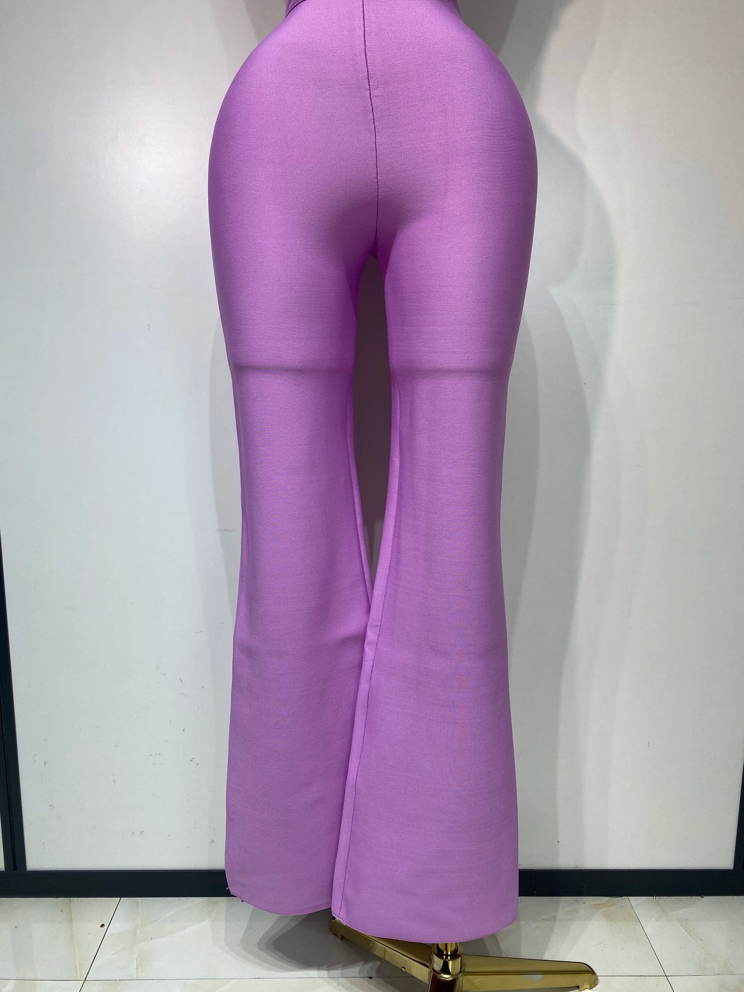 Damen Sexy Bandage Crop Top Hosen-Set Abendparty Club Luxus Geburtstag High Street Mode Elegant Luxus Geburtstags-Outfit