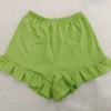 Chic Women Sweet Set Puff Sleeve Crop Tops and Shorts Outfits Solid Stretch Pleated Sexy Summer Girl 2 Two Piece Suit