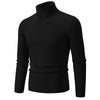 Autumn Men's Turtleneck Sweater Winter Knitted Striped Warm Outdoor Tops