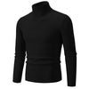 Autumn Men's Turtleneck Sweater Winter Knitted Striped Warm Outdoor Tops