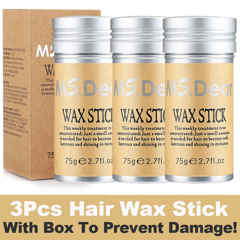 Haarwachsstift für Perücken Professioneller Haarwachsstift Gelcreme Nicht fettend Styling Haarwachsstift für Männer Frauen Bruchhaare Artefakt