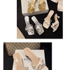 2024 Summer New Velcro Casual Roman Beach Sandals Plus Size 36-43 Thick Soled Outer Wear Sandals