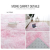 Grauer Teppich für Wohnzimmer Plüsch Teppich Schlafzimmer Boden Flauschige Matten Anti-Rutsch Home Decor Teppiche Weiche Samt Teppiche Kinderzimmer Decke
