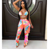 Bra+tassel Pants Suit  2 Piece Set Women Hot Pink Swimsuit Mesh Bathing Suit Sexy Matching Swimwear Viquinis Mujer 2022