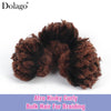 Menschliches Flechthaar Afro Kinky Lockiges Haar Haarverlängerungen Microlocs Lose Haare zum Flechten Ombré-Farbe Braun Crochet Braids 4C