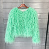 2023 Women Faux Fur Coat Autumn Winter High Quality Fluffy Short Coat Faux Fur Jacket
