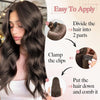 #6 Light Brown Bone Straight Clip In Hair Extensions 1 Piece 5 Clips Full Head One-Piece Clip In Human Hair Extensions 100G/Set