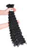 Synthetic Curly Deep Wave Bulk hair For Braiding 20inch No Weft Deep Wave For Braiding Micro Faux Braiding Hair for Boho Braids