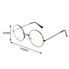 New Metal Frame Glasses Clear Round Lens Eye Glasses for Women Men Large Oversized Eyeware Harajuku Decorative Glasses Gifts