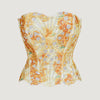 SsTss American Court Corset Sheer Mesh Breathable Corset Sexy Top Hollow Irregular Lace Double Layer Shapewear Chic Camis Top