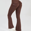 Women Flare Pocket Leggings High Waist Sport Yoga Pants Quick Dry Breathable Leggings Outfit Fitness Gym Clothes Sportwear Pant