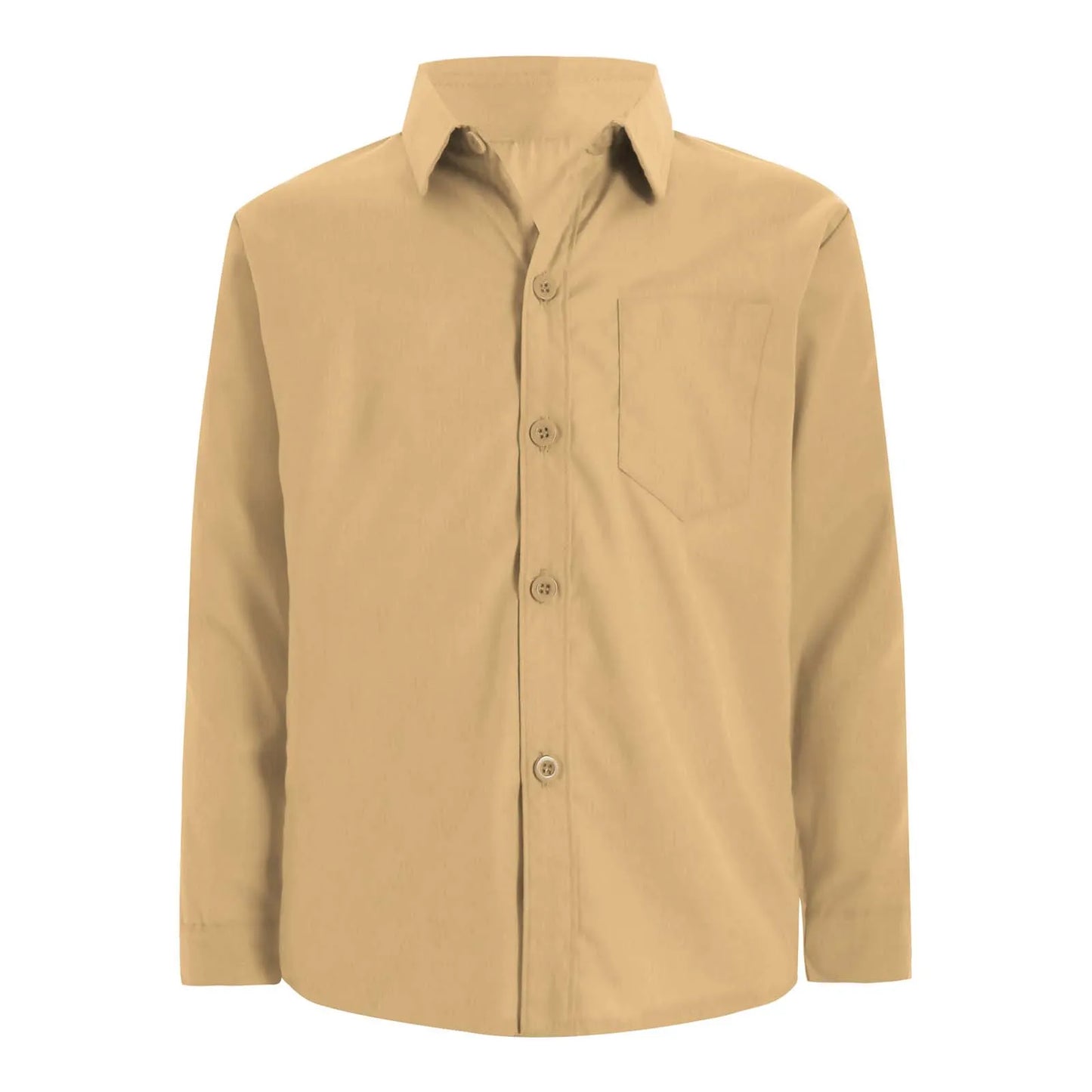 Autumn Kids Shirts for Boy Casual Gentleman Formal Dress Shirt Button-Down Shirt Handsome Boy Long Sleeve Tops Children Clothes