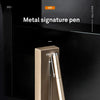 DELI Metal Sign Pen 0.5mm Gel Ink Pens Golden Silver Color Metallic Writing Pen Office Supplies