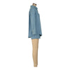 Denim Two Piece Sets Women 2024 Autumn Outfits Single Breasted Turn Down Collar Pockets Jacket Shorts Suit Short Pants Ensemble
