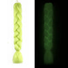 Neon Glowing Hair 24 Inch Ombre Braiding Hair Extensions Jumbo Braid Dark Luminous Braided Pink Green