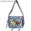 Y2K Waterproof Canvas School Bags Messenger Bag Women Handbags Student Shoulder Bag Fashion Large Capacity Crossbody Bag Itabag