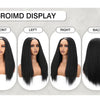 Yaki Straight U-Part-Perücken für schwarze Frauen, Kinky Straight U-Part-Perücke Echthaar Kurz Schwarz Braun U-Part-Perücke Kinky Straight Clip