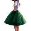Multi-layer Tulle Tutu Skirts Fuchsia 6 Layers Fluffy Petticoat Underskirt Princess Ball Gown Women Halloween Party Skirt