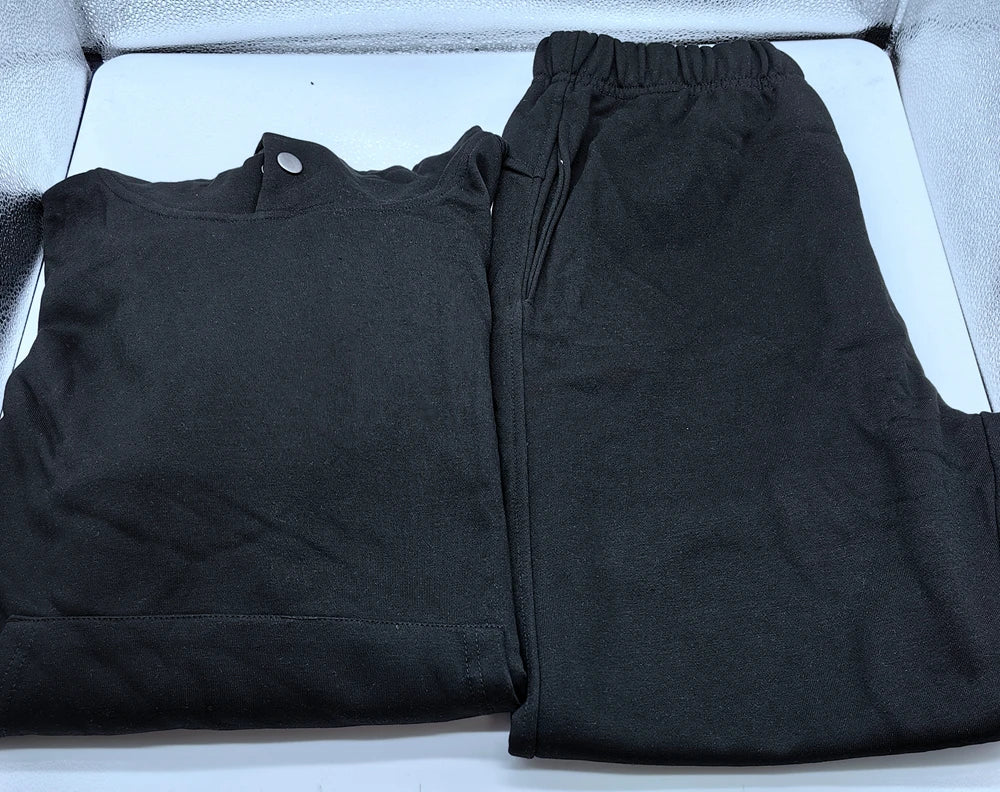 Men's Thick Cotton Training Sets Hoodie Casual Sports Pullover Hooded 2-piece Top with Pants Sweatshirts Gym Running Tracksuits