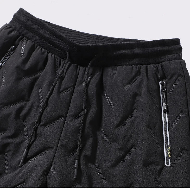 7XL Men Winter Warm Thicken Sweatpants Mens Joggers Pants Fleece Casual Cargo Pants Male Water Proof Thermal Trousers Plus Size