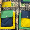 2023 Europäische Station Winter Neue Daunenjacke Damen Warm Mode Kurze Farb-Patchwork Graffiti dicke Weiße Entendaunenjacke