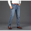 Wthinlee Neue Business Herren Jeans Casual Gerade Stretch Mode Klassische Blau Schwarz Arbeit Denim Hosen Männliche Marke Kleidung
