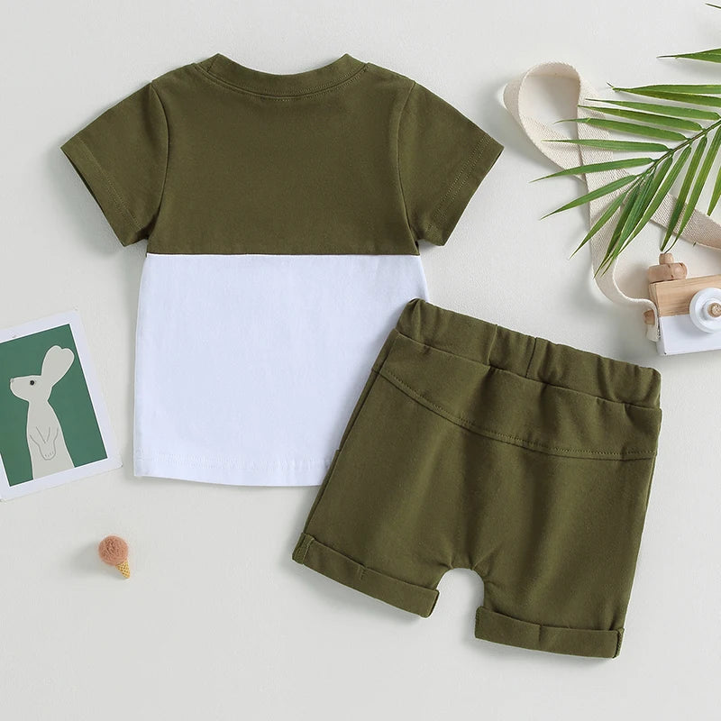 ma&baby 0-3Y Toddler Infant Baby Boy Girl Clothes Sets Casual Short Sleeve T-shirt Tops Shorts Summer Outfits Clothing