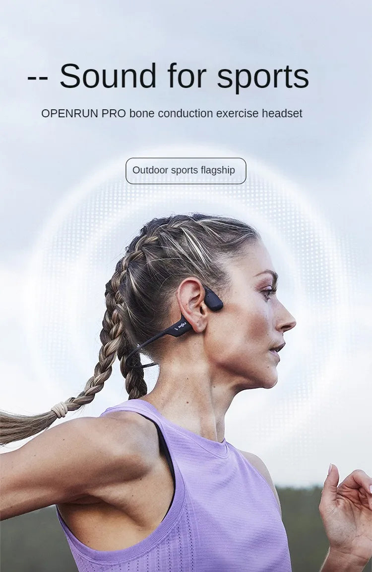Original SHOKZ S810 Knochenschall-Kopfhörer Openrun Pro Kabellos Bluetooth 5.1 Ohrhörer Wasserdichte Sport-Lauf-Headsets