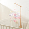 Baby-Kinderbett-Mobile-Rassel-Spielzeug 0-12 Monate Säugling Weicher Filz Teddy Samt Rosa Bär Bettglocke Hängendes Spielzeug Halterung Babybett Mädchen Spielzeug