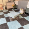 Eva-Schaumstoff-Puzzle-Teppich, weiche Plüsch-Kindermatte, Babyspielzeug, Baby-Spielmatte im Kinderzimmer, warmhaltende Spielmatte