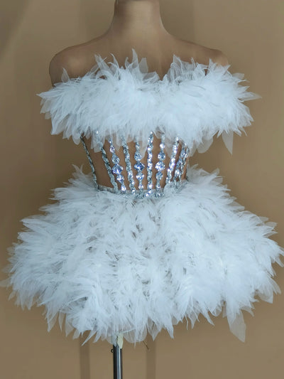 Sexy Spitzen-Top und Rock Set, rosa Trendkleid, Geburtstagsfeier, Dragqueen Club 303, Performance Y001