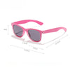 2024 Neue trendige coole bunte glänzende quadratische Sonnenbrille für Kinder Mädchen Trendige modische süße Sonnenbrille Kinderbrille
