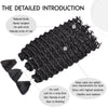 Synthetic Bulk hair for Braiding Wet and Wavy Micro Braiding No Weft Faux Deep Wave Braiding Hair Extensions for Box Boho Braids